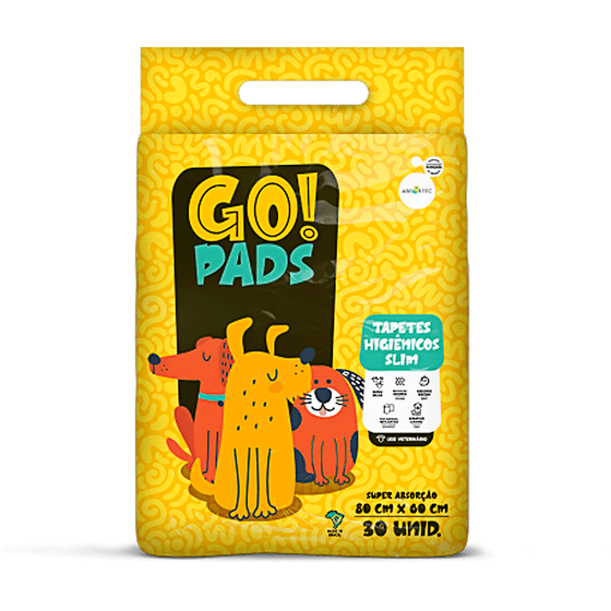 Tapete Higiênico Go Pads Slim 80x60cm 30 unidades